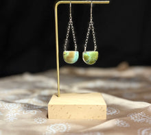Load image into Gallery viewer, Turquoise Chain Earrings
