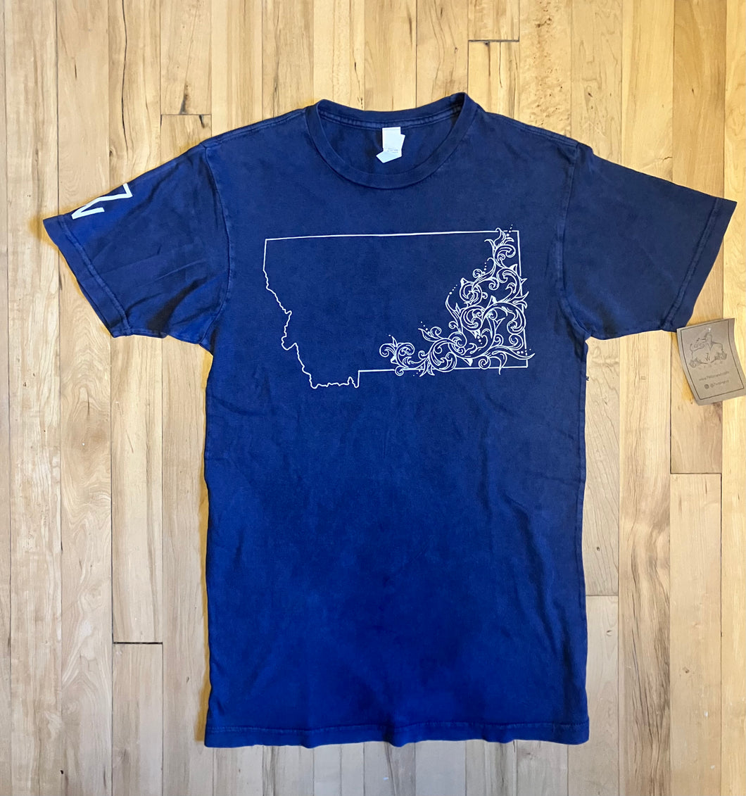 Montana Tee - Vintage Blue
